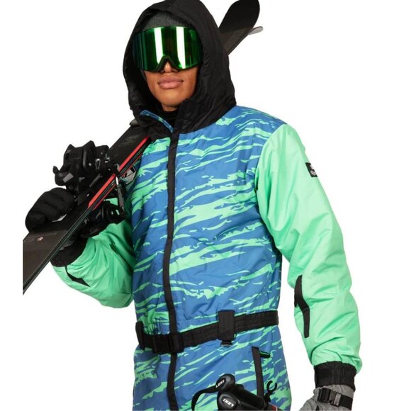 TIPSY ELVES Men's Alpine Action One Piece Ski & Snowboard Snow Suit Small NWT - Picture 3 of 17